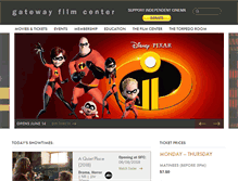 Tablet Screenshot of gatewayfilmcenter.org